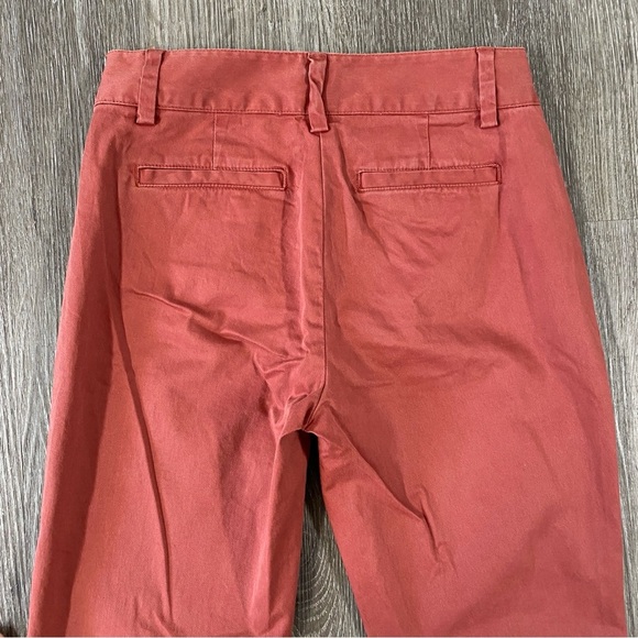 LANDS’ END women’s pants size 2 straight leg mid rise orange - Picture 8 of 8